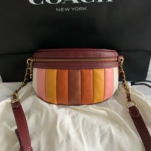 Coach Chain Belt Bag With Quilting
